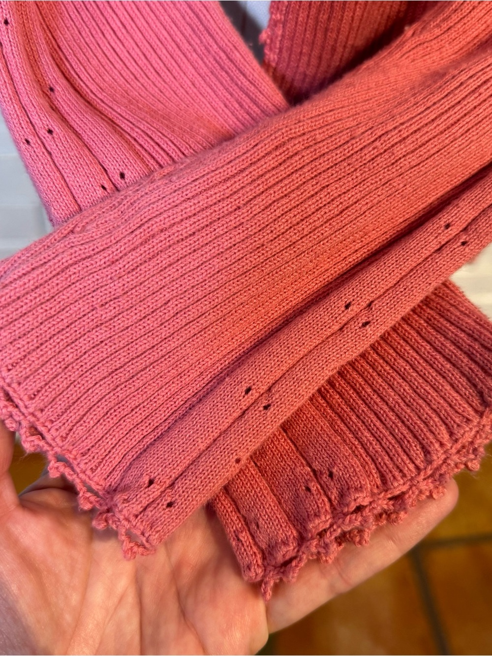 Vintage Y2K Tangents Pink Tie Front Cardigan Sweater Womens M - Picture 4 of 8